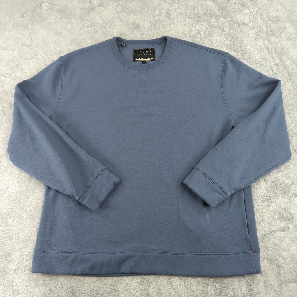 JACHS NEW YORK Mens Crew Neck Long Sleeve Sweatshirt Blue XXL TTG
